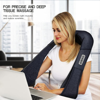 Mothers Day Gifts for Mom Wife Women, Shiatsu Back Shoulder and Neck Massager with Heat, Electric Deep Tissue 4D Kneading Massage, Best Gifts for Men Dad Husband, Fathers Day, Christmas