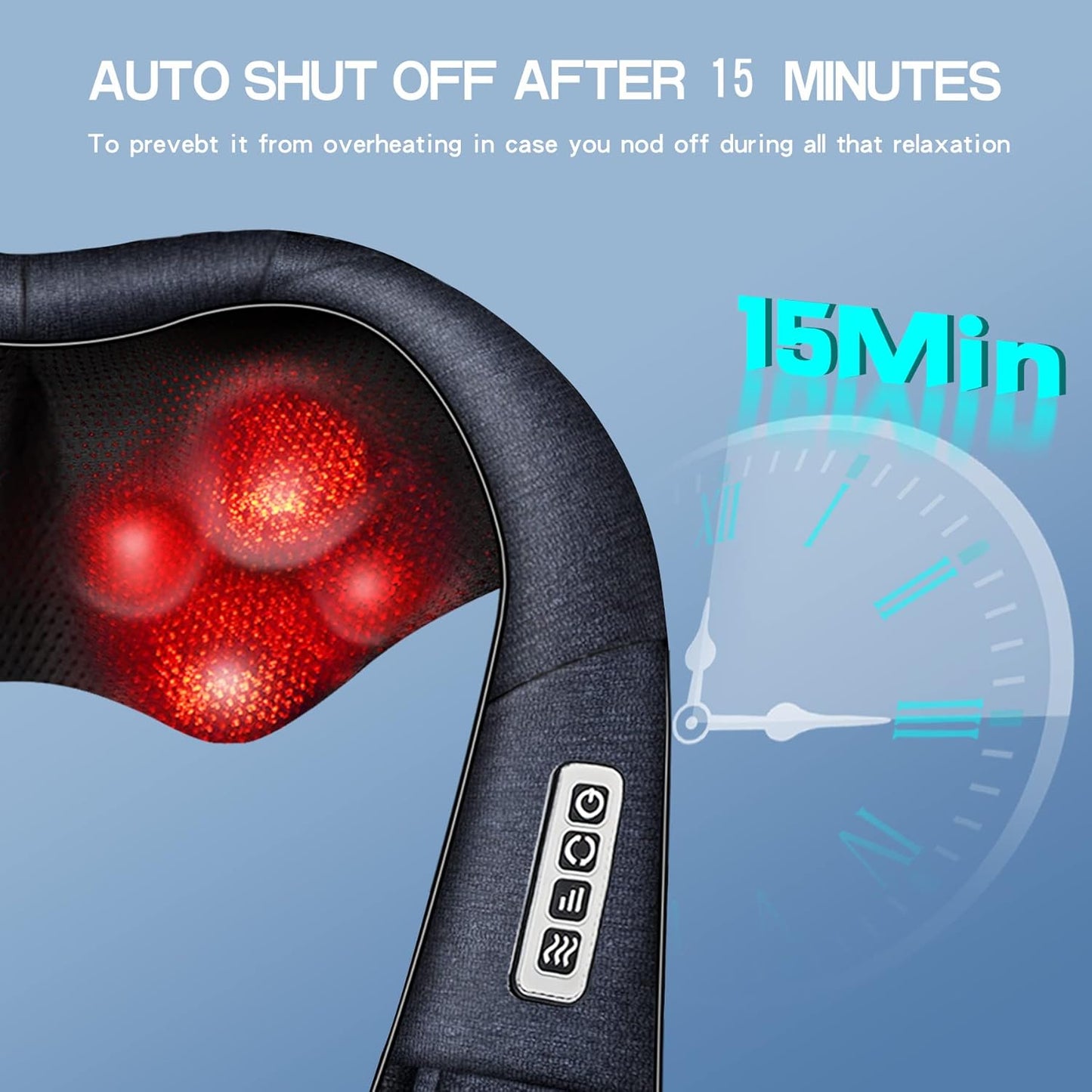 Mothers Day Gifts for Mom Wife Women, Shiatsu Back Shoulder and Neck Massager with Heat, Electric Deep Tissue 4D Kneading Massage, Best Gifts for Men Dad Husband, Fathers Day, Christmas